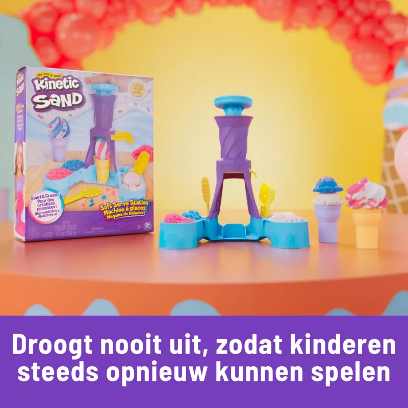 Spin Master Kinetic Sand Softeis Station 6068385 Spielsand, 396 g, ab 3 Jahren