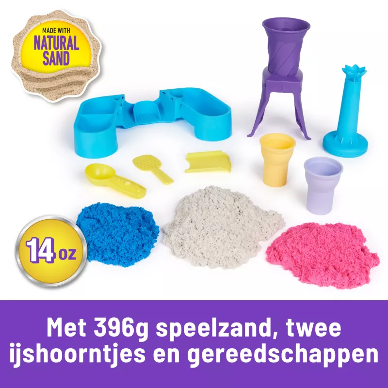 Spin Master Kinetic Sand Softeis Station 6068385 Spielsand, 396 g, ab 3 Jahren
