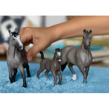 schleich HORSE CLUB Selle Français Stute, 5 Jahre, Pferde, Schwarz, Grau, Kunststoff