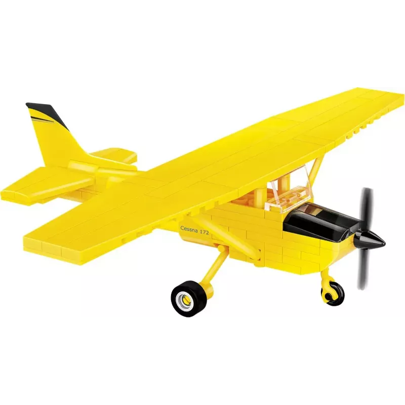 Konstruktionsspielzeug Cobi Cessna 172 Skyhawk gelb Modell 26621 – maßstabsgetreuer Bausatz