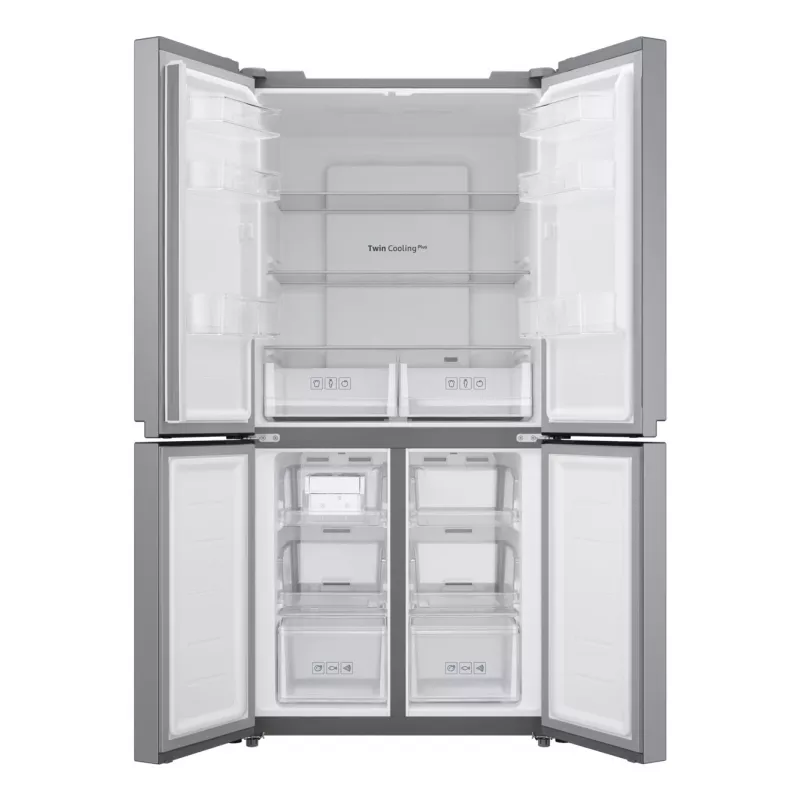 Samsung RF48A400EM9 Side-by-Side Kühlschrank freistehend 488 L Silber