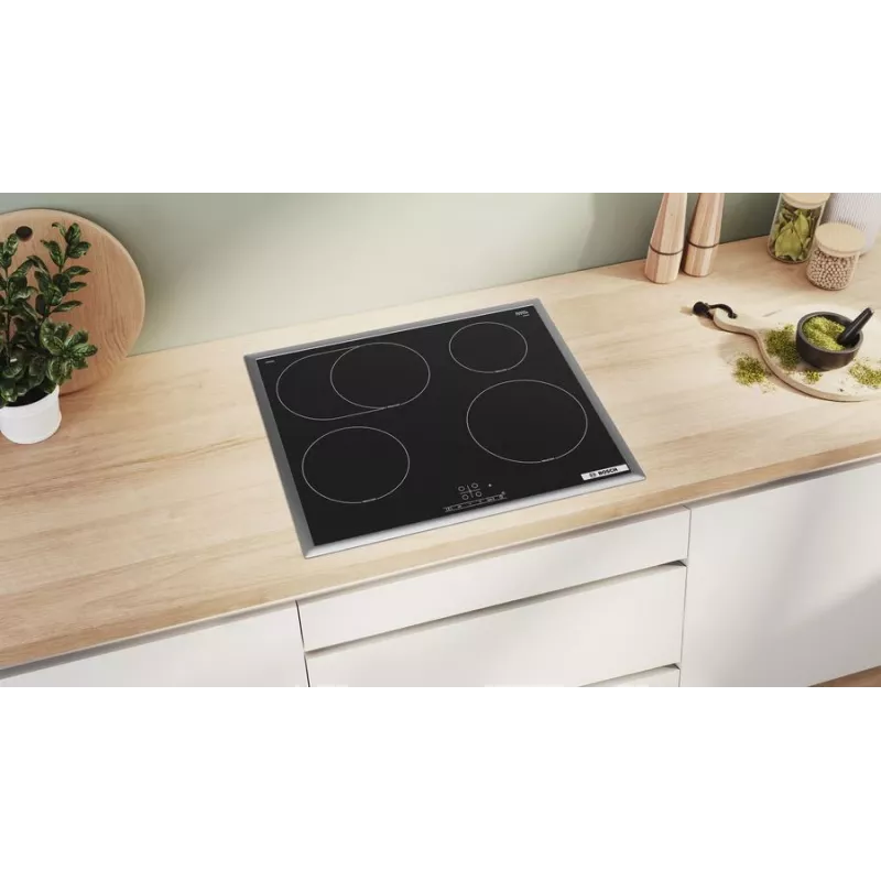 Bosch Serie 4 PIF64RBB5E Induktionskochfeld Schwarz Einbau 60 cm Zonen-Induktionskochfeld 4 Zone(n)