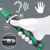Wera 05075832001 Safe-Torque A 2 Set 1 Drehmomentschlüssel-Set mit Ratschenfunktion, 23-teilig, 1/4" Sechskant, 2–12 Nm, schwarz/grün