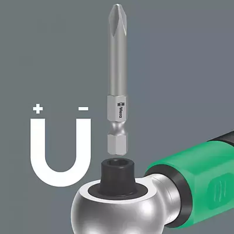Wera 05075832001 Safe-Torque A 2 Set 1 Drehmomentschlüssel-Set mit Ratschenfunktion, 23-teilig, 1/4" Sechskant, 2–12 Nm, schwarz/grün