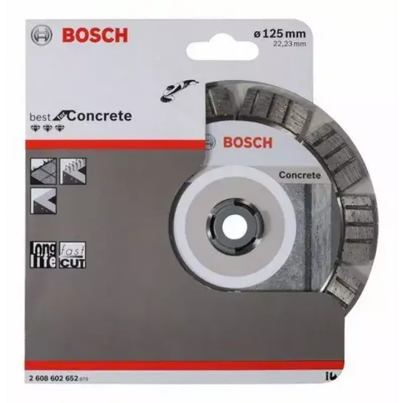 Bosch Best for Concrete Diamant-Trennscheibe, 125 x 22,23 mm, 2608602652