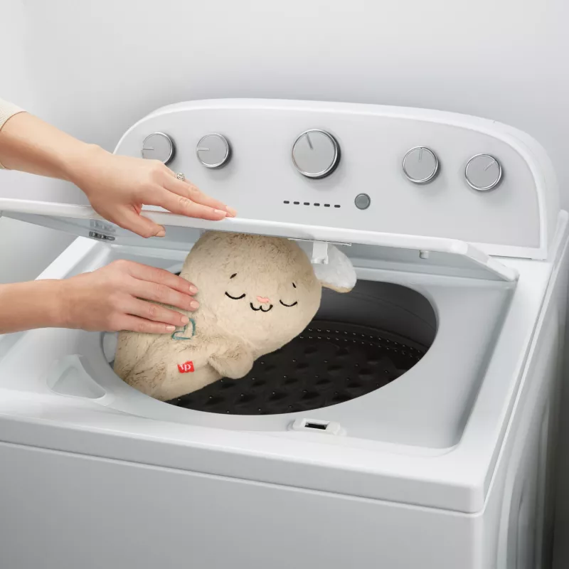 Fisher-Price Soothe & Settle Bunny Plüsch-Babyspielzeug & anpassbares Klanggerät mit Bewegung