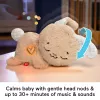 Fisher-Price Soothe & Settle Bunny Plüsch-Babyspielzeug & anpassbares Klanggerät mit Bewegung