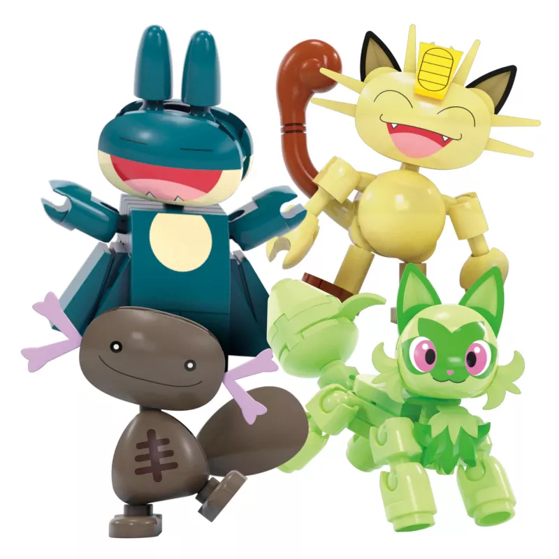 MEGA Pokémon Riesenrad-Spaß Bauset, mit 4 Action-Figuren (393 Teile) für Kinder