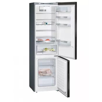Siemens iQ500 KG39E8XBA Kühl-Gefrierkombination Freistehend 343 L Schwarz, Edelstahl