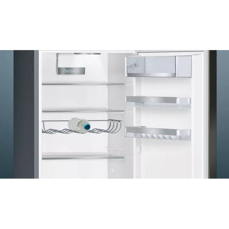 Siemens iQ500 KG39E8XBA freistehende Kühl-Gefrierkombination, 343 l (249 l + 94 l), 201 cm, Energieeffizienzklasse B, schwarz / Edelstahl