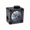 Alphacool Eisfluegel Durchflussanzeiger G1/4, quadratisch, Acetal, schwarz