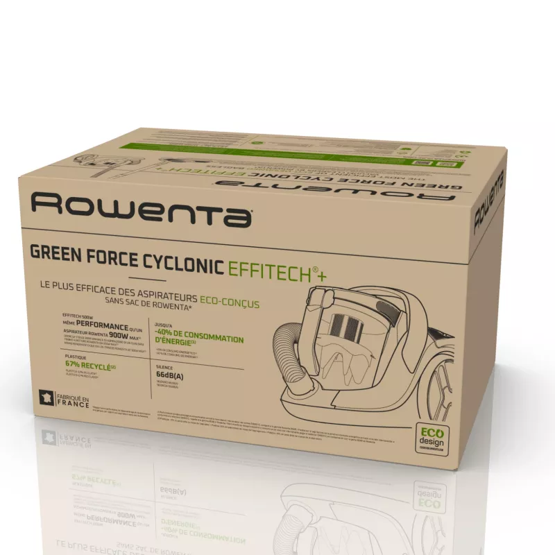 Rowenta Green Force RO7C36 2,5 L Bodenstaubsauger Trocken 500 W Beutellos