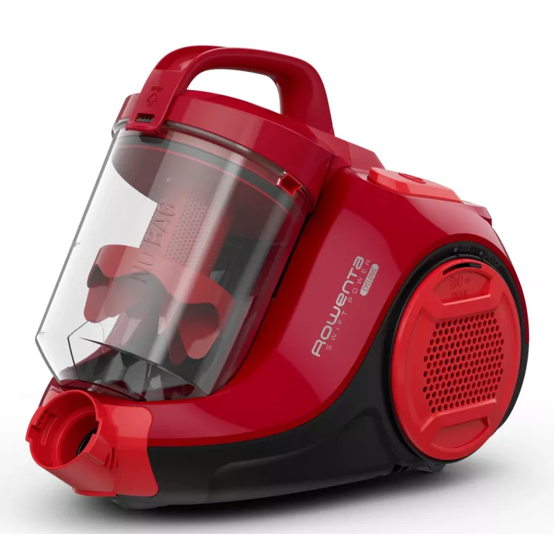 Rowenta Swift Power Cyclonic RO2913 beutelloser Bodenstaubsauger, 3-stufige Filtration, rot