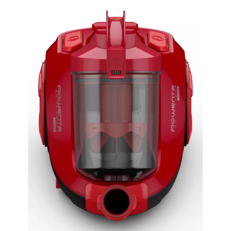 Rowenta Swift Power Cyclonic RO2913 beutelloser Bodenstaubsauger, 3-stufige Filtration, rot