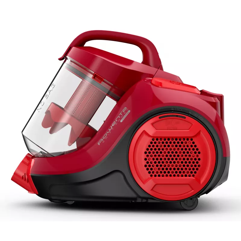 Rowenta Swift Power Cyclonic RO2913 beutelloser Bodenstaubsauger, 3-stufige Filtration, rot
