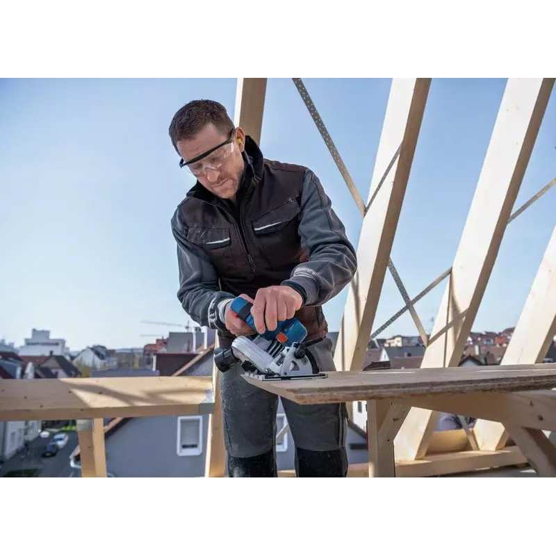 Bosch GKS 18V-57-2 Professional Akku-Handkreissäge, 18 V, 165 mm, ohne Akku, blau/schwarz