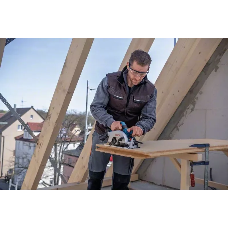 Bosch GKS 18V-57-2 Professional Akku-Handkreissäge, 18 V, 165 mm, ohne Akku, blau/schwarz