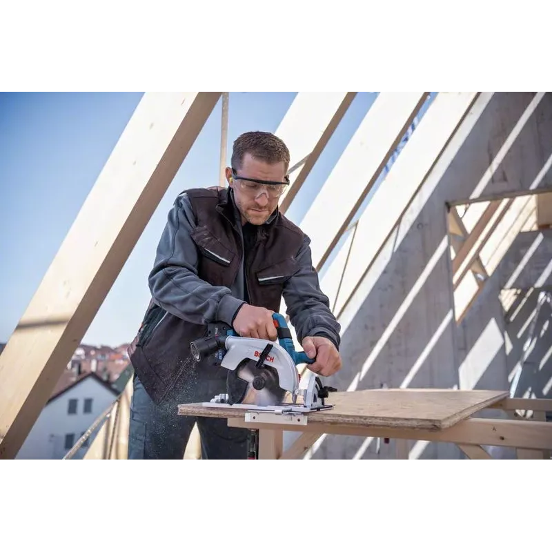 Bosch GKS 18V-57-2 Professional Akku-Handkreissäge, 18 V, 165 mm, ohne Akku, blau/schwarz