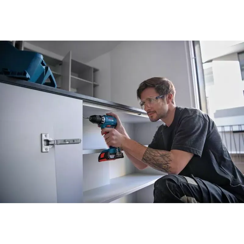 Bosch GSR 18V-45 1900 U/min 900 g Schwarz, Blau, Rot