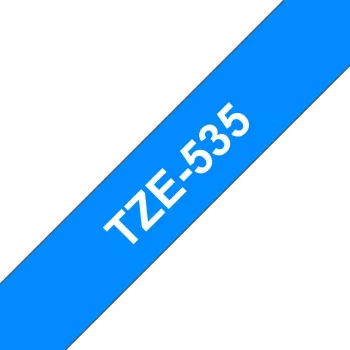Labelband Brother TZe535 12mm Weiß auf Blau