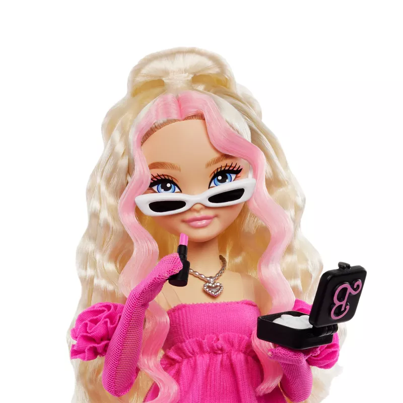 Barbie Dream Besties „Malibu“ Modepuppe mit 8 Make-up- und Haar-Accessoires