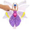 Barbie Dance and Flutter Puppe mit 2-in-1 Verwandlung von Tänzerin zu Schmetterling, lila Haare