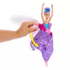 Barbie Dance and Flutter Puppe mit 2-in-1 Verwandlung von Tänzerin zu Schmetterling, lila Haare