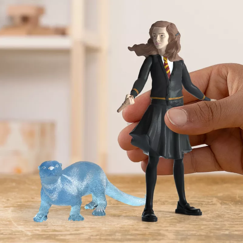 Schleich 42681 Wizarding World Harry Potter Hermine Granger & Patronus, Spielfigur