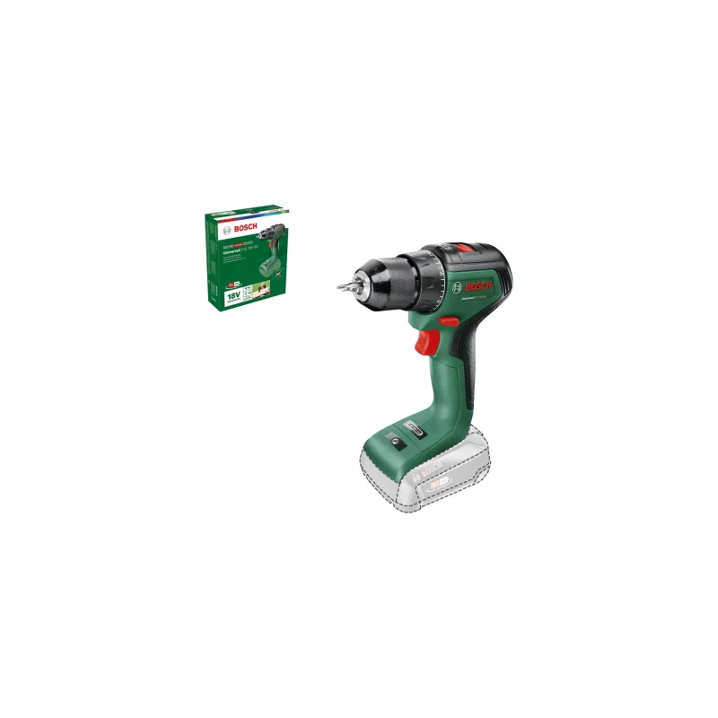 Bosch UniversalDrill 18V-60 Akku-Bohrschrauber, 18 V, 60 Nm, 1900 U/min, 2-Gang, ohne Akku, grün/schwarz
