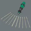 Wera 9532 05136042001 Kettennieter Werkstatt-Set, 20-teilig, inkl. Umschalt-Bitknarre 1/4", schwarz/grün
