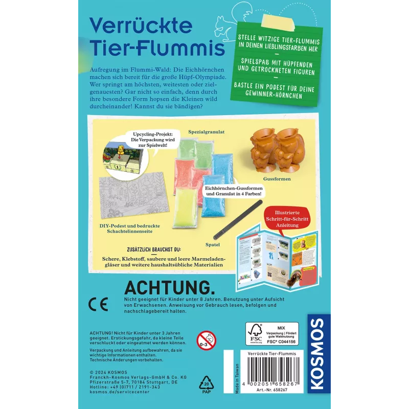 Kosmos 658267 Verrückte Tier-Flummis Experimentierkasten, ab 8 Jahren