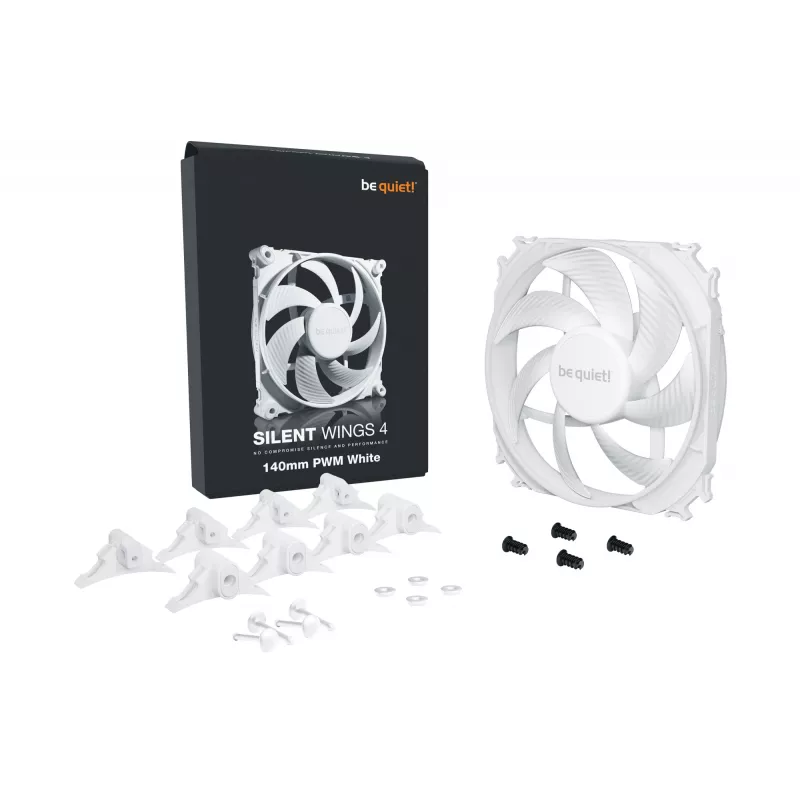 be quiet! SILENT WINGS 4 | 140mm PWM Weiß Computer-Gehäuselüfter 14 cm 1 Stück