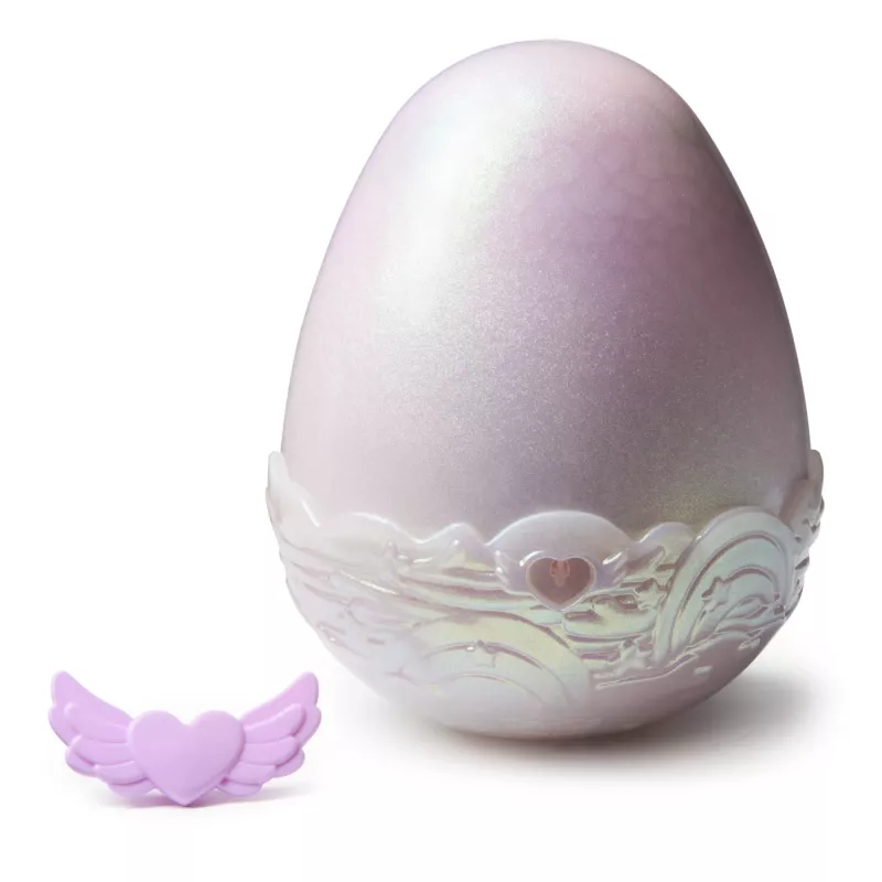 Hatchimals Alive Mystery Hatch Pufficorn Spinmaster AA Batterie Pink Weiß