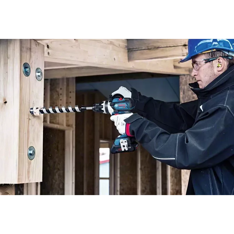 Bosch Professional GSB 18V-110 C Akku-Schlagbohrschrauber, 18 V, 2100 U/min, 2x ProCORE18V 4,0 Ah, Ladegerät, L-BOXX, blau/schwarz