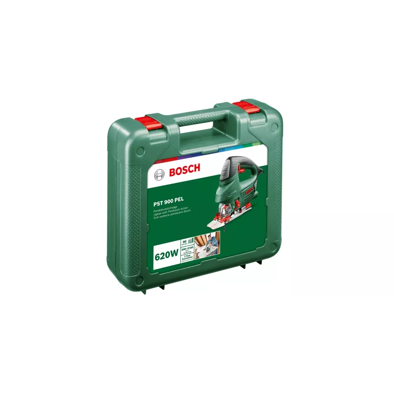 Bosch PST 900 PEL Pendelhubstichsäge, 620 W, 23 mm Hubhöhe, mit Koffer, grün/schwarz