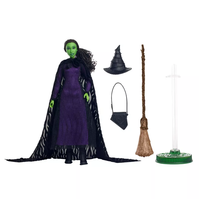 Sammlerpuppe MATTEL Wicked Deluxe Elphaba HXY38 – Charakterfigur, beweglich, detailliertes Kostüm