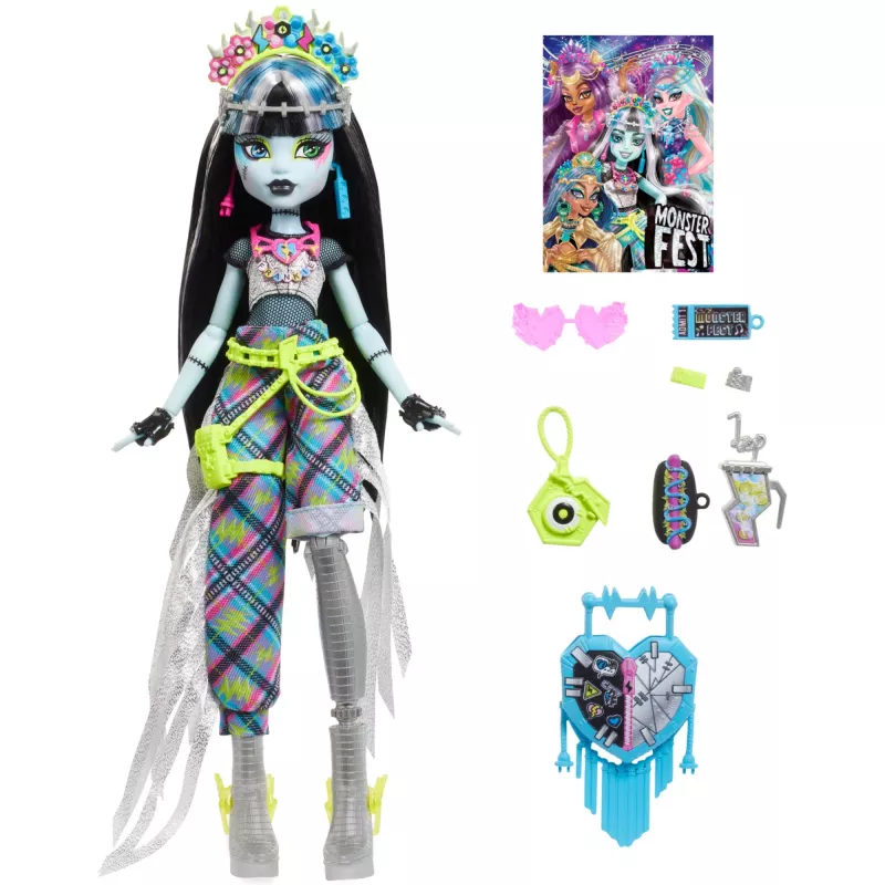Puppe MATTEL Frankie Stein Monsterfest HXH79 — Monster High Sammler-Modepuppe