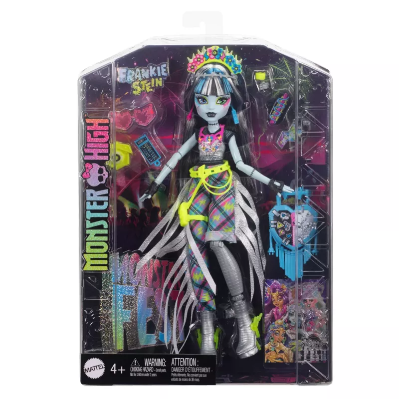 Puppe MATTEL Frankie Stein Monsterfest HXH79 — Monster High Sammler-Modepuppe