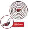 Handrasenmäher Einhell GP-CM 36/47 S Li BL Batterie 47 cm 700 m²