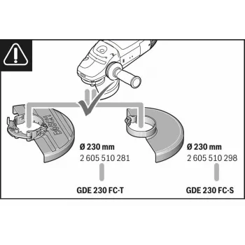 Staubabsaugung Bosch GDE 230 FC-S Professional