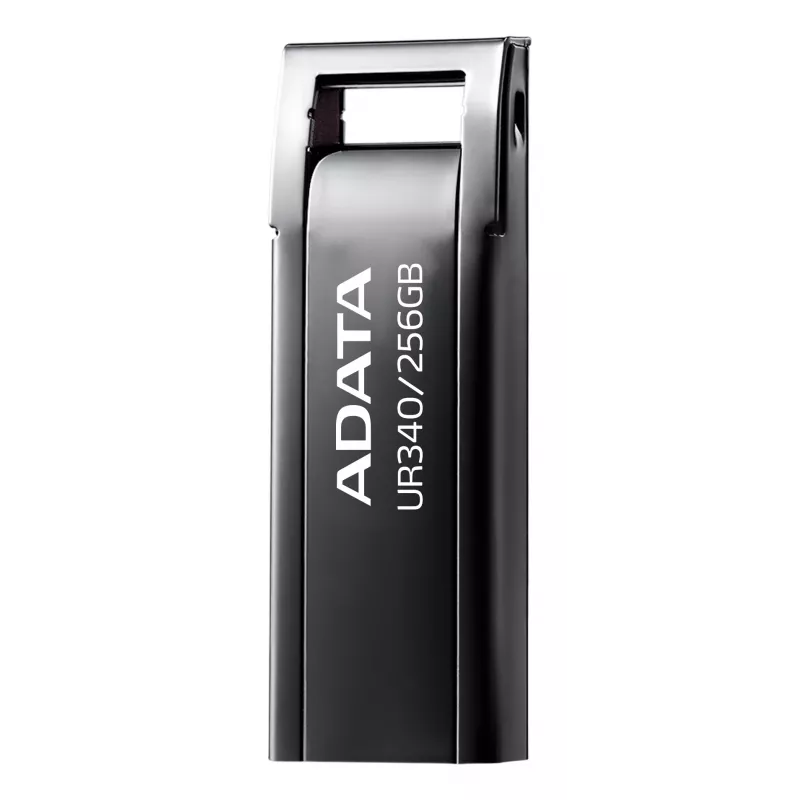 ADATA UR340 USB-Stick 256 GB USB Type-A 3.2 Gen 1, Lesegeschwindigkeit bis zu 100 MB/s, schwarz