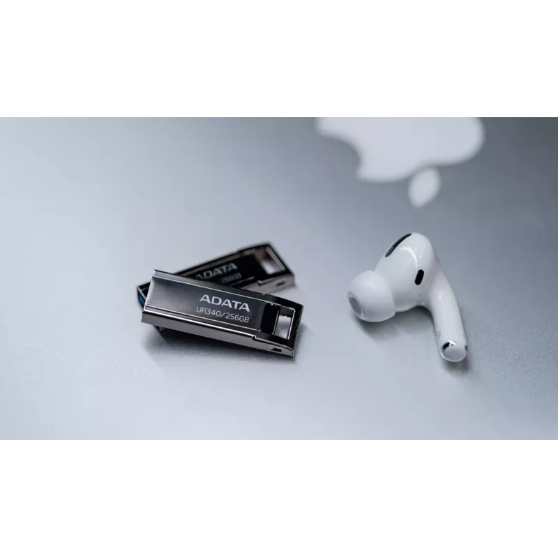 ADATA UR340 USB-Stick 256 GB USB Type-A 3.2 Gen 1, Lesegeschwindigkeit bis zu 100 MB/s, schwarz