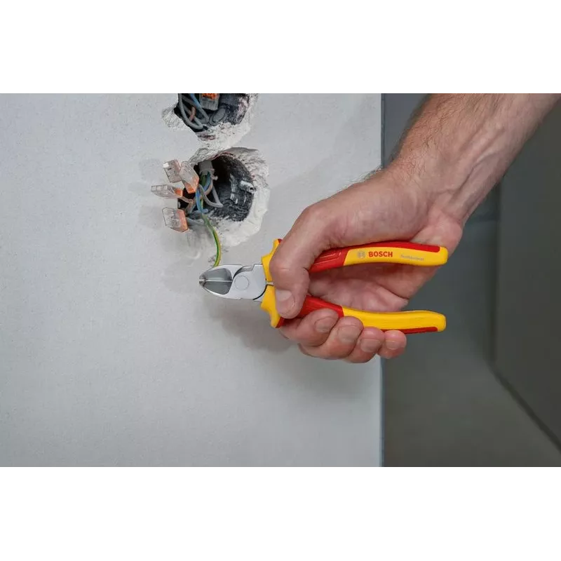 Diagonal-Seitenschneider Bosch Professional 160 mm VDE-isolierte Griffe rot/gelb