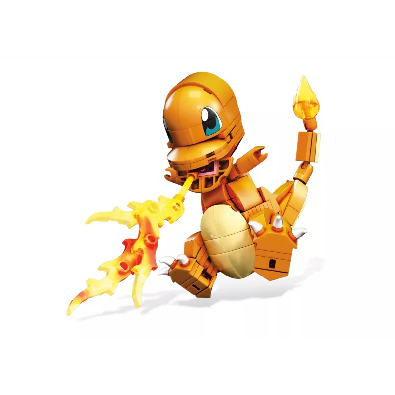 MEGA Pokémon Build & Show Charmander Spielzeug-Bauset, 10 cm hoch,