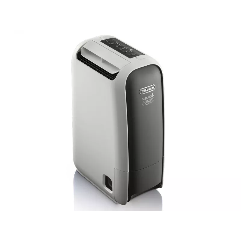 DeLonghi DNS65 Luftentfeuchter, 6 l/Tag, 2,8-l-Wassertank, 220-240 V, 50 Hz, schwarz/weiß