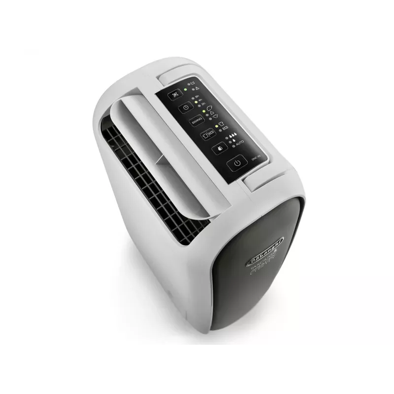 DeLonghi DNS65 Luftentfeuchter, 6 l/Tag, 2,8-l-Wassertank, 220-240 V, 50 Hz, schwarz/weiß