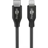 GOOBAY Ladegerät 64574 30W USB‑C PD auf Apple Lightning Kabel 1 m, Schwarz