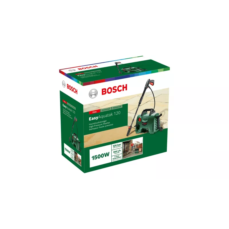 Bosch EasyAquatak 120 06008A7901 Hochdruckreiniger, tragbar, 120 bar, 350 l/h, 1500 W, Grün/Schwarz