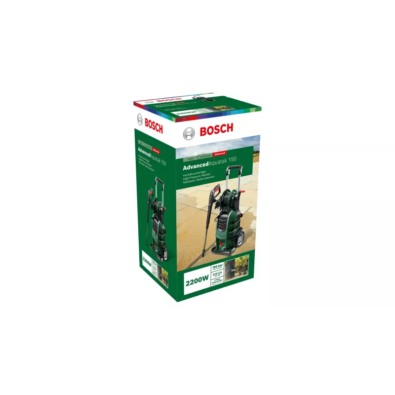 Bosch AdvancedAquatak 150 06008A7700 Hochdruckreiniger, 150 bar, 480 l/h, 2200 W, Grün/Schwarz