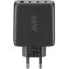 Goobay Ladegerät 64819 AC-Schnellladegerät für den Innenbereich Schwarz 3 USB Type-C